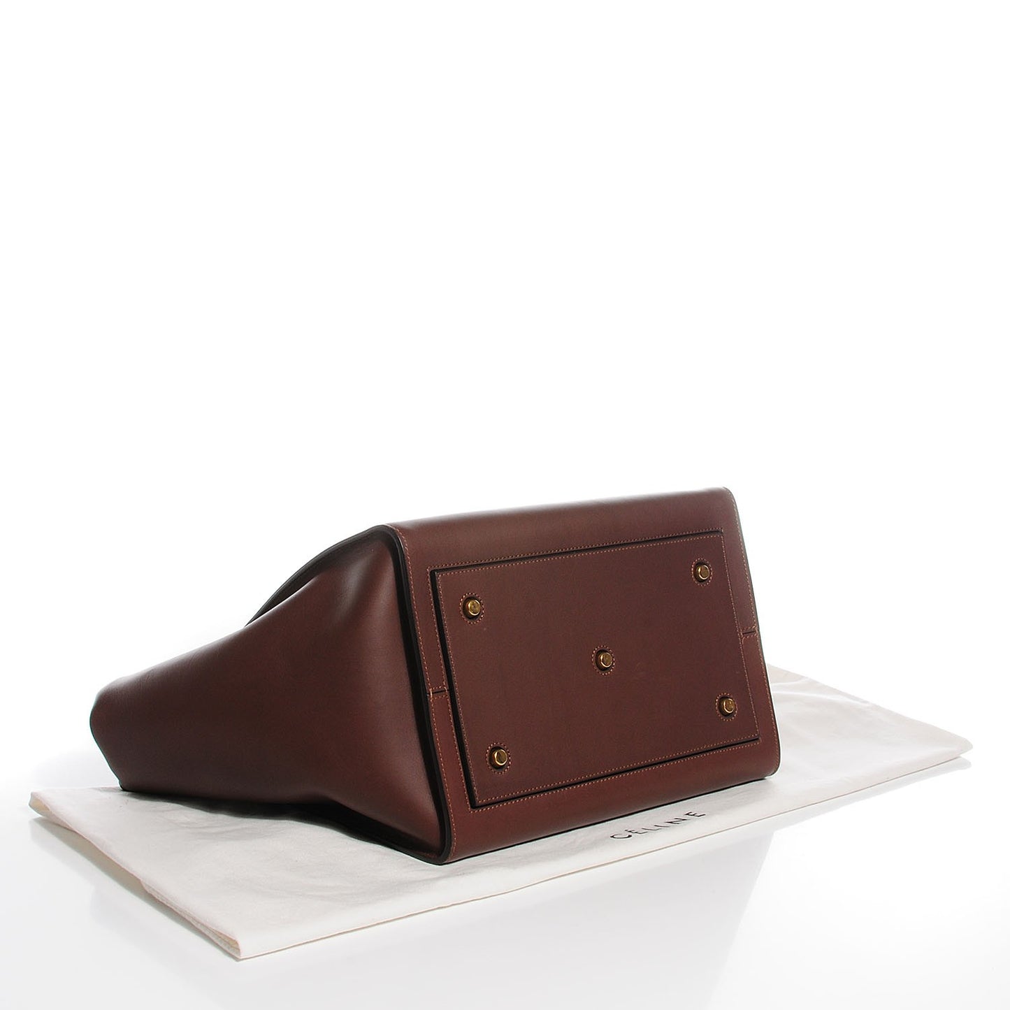 Natural Calfskin Medium Tie Knot Tote Acajou
