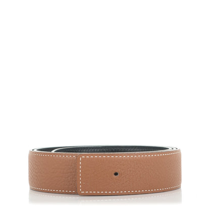 Hermes Box Togo 32mm Belt Strap 90 Black Gold 1 of 6