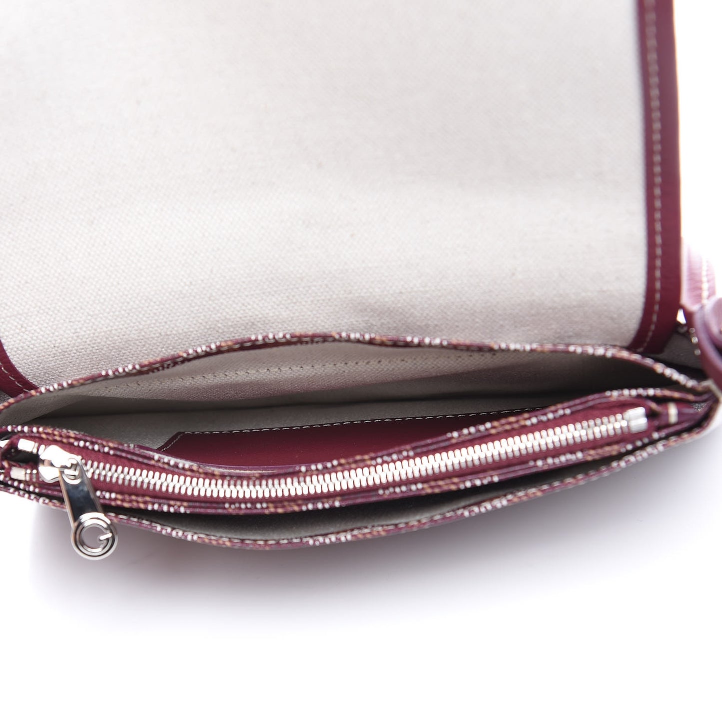 Goyardine Plumet Wallet Clutch Burgundy