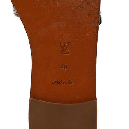 Louis Vuitton Patent Monogram Lock It Flat Mule 40 Cacao 6 of 12
