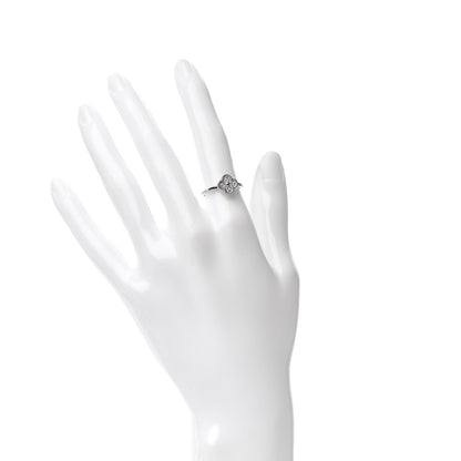 Van Cleef & Arpels 18K White Gold Diamond Sweet Alhambra Ring 50 5.25 2 of 7