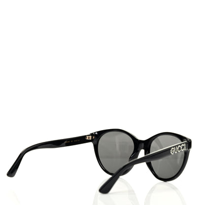 Gucci Round Frame Crystal Sunglasses GG 0419S Black 3 of 6