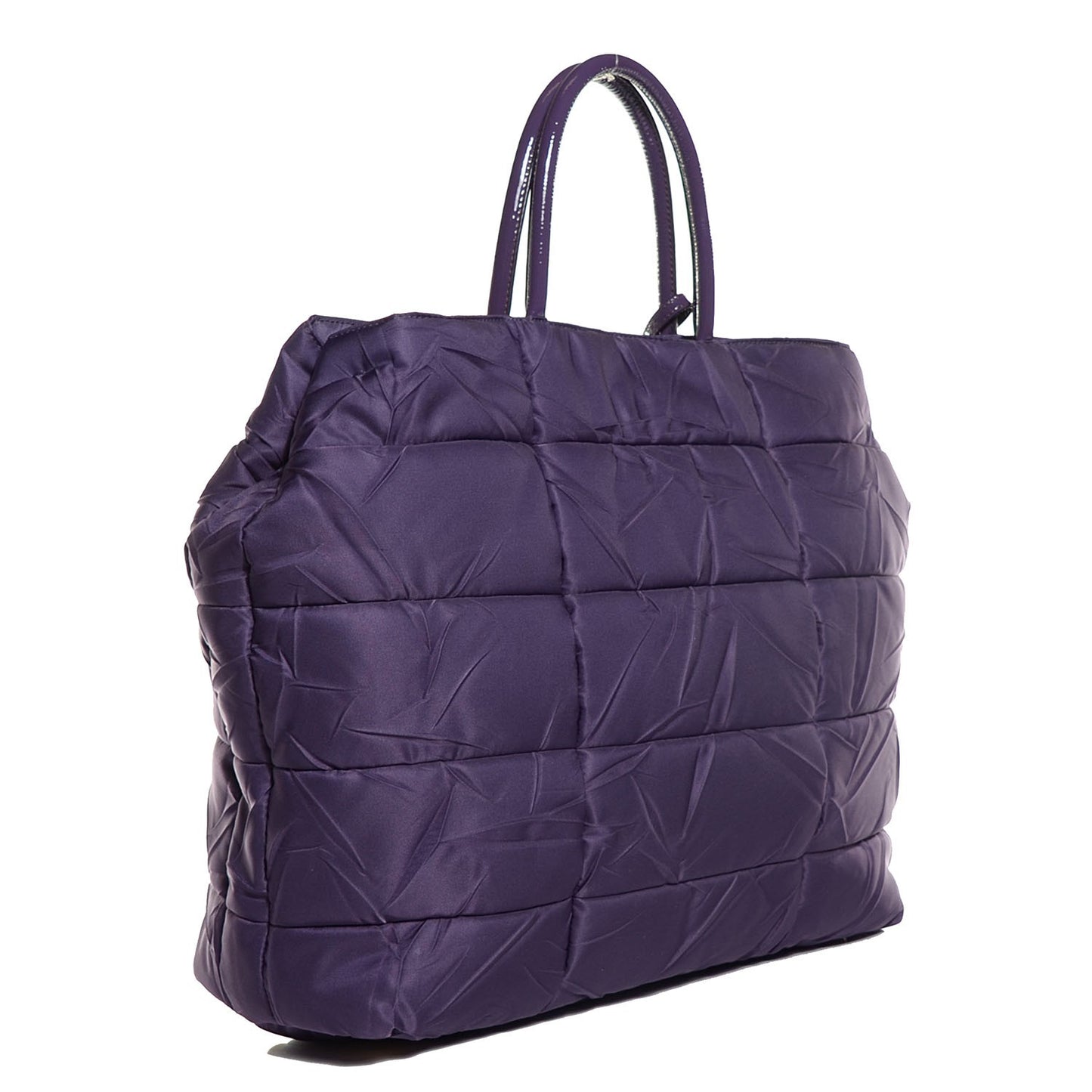 Tessuto Nylon Quilted Tote Viola