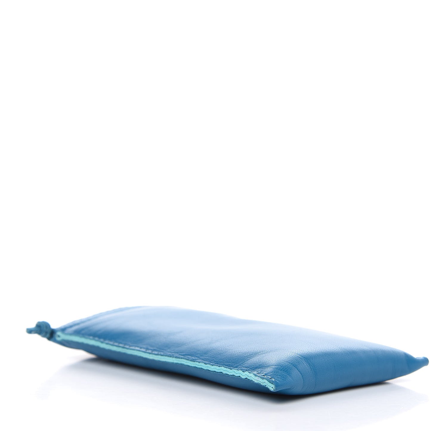 Lambskin Pilo Pouch Bleu Izmir Lagon