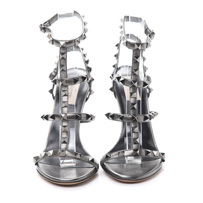 Valentino Garavani Metallic Nappa Rockstud Gladiator 105mm Sandals 37 Rutenio 2 of 8
