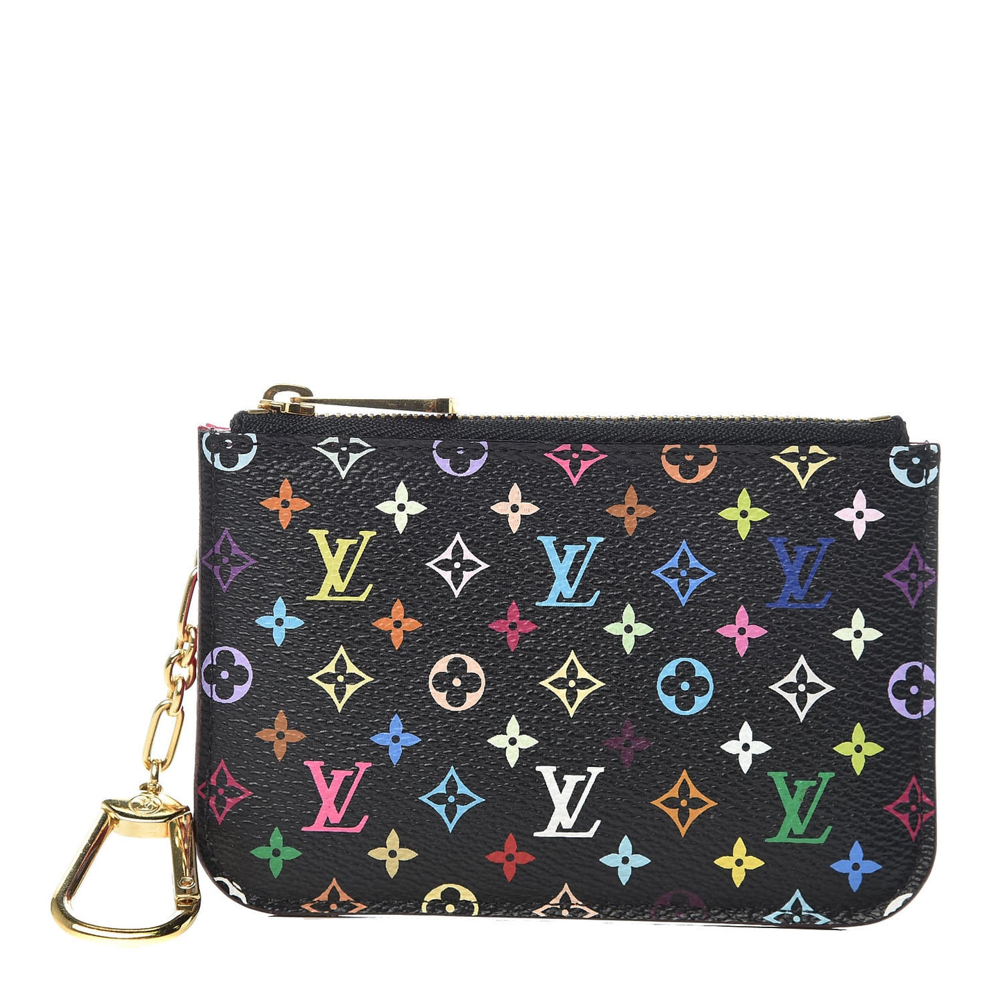 Monogram Multicolor Key Pouch Black Grenade