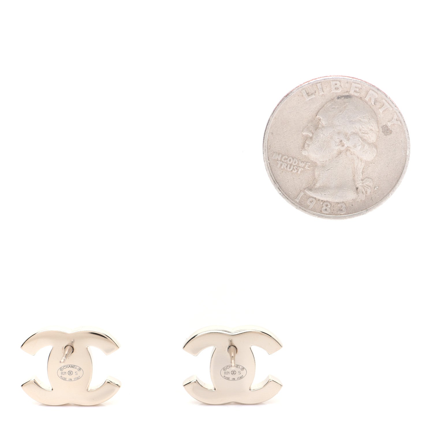 Chanel Metal CC Turnlock Earrings Gold 2 of 6