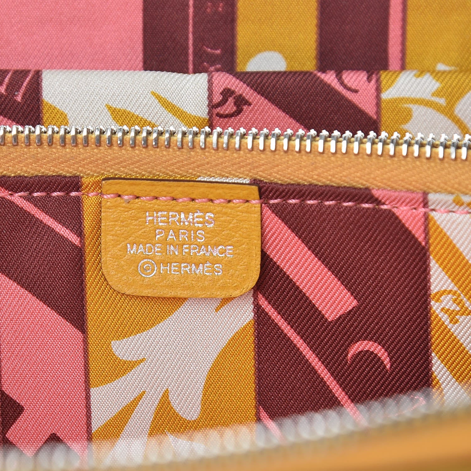 Hermes Epsom Silk'In Wallet Jaune Ambre 6 of 8