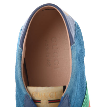 Gucci Suede Web Mens Rocket Sneakers 9.5 Bright Splash Thunder 8 of 9