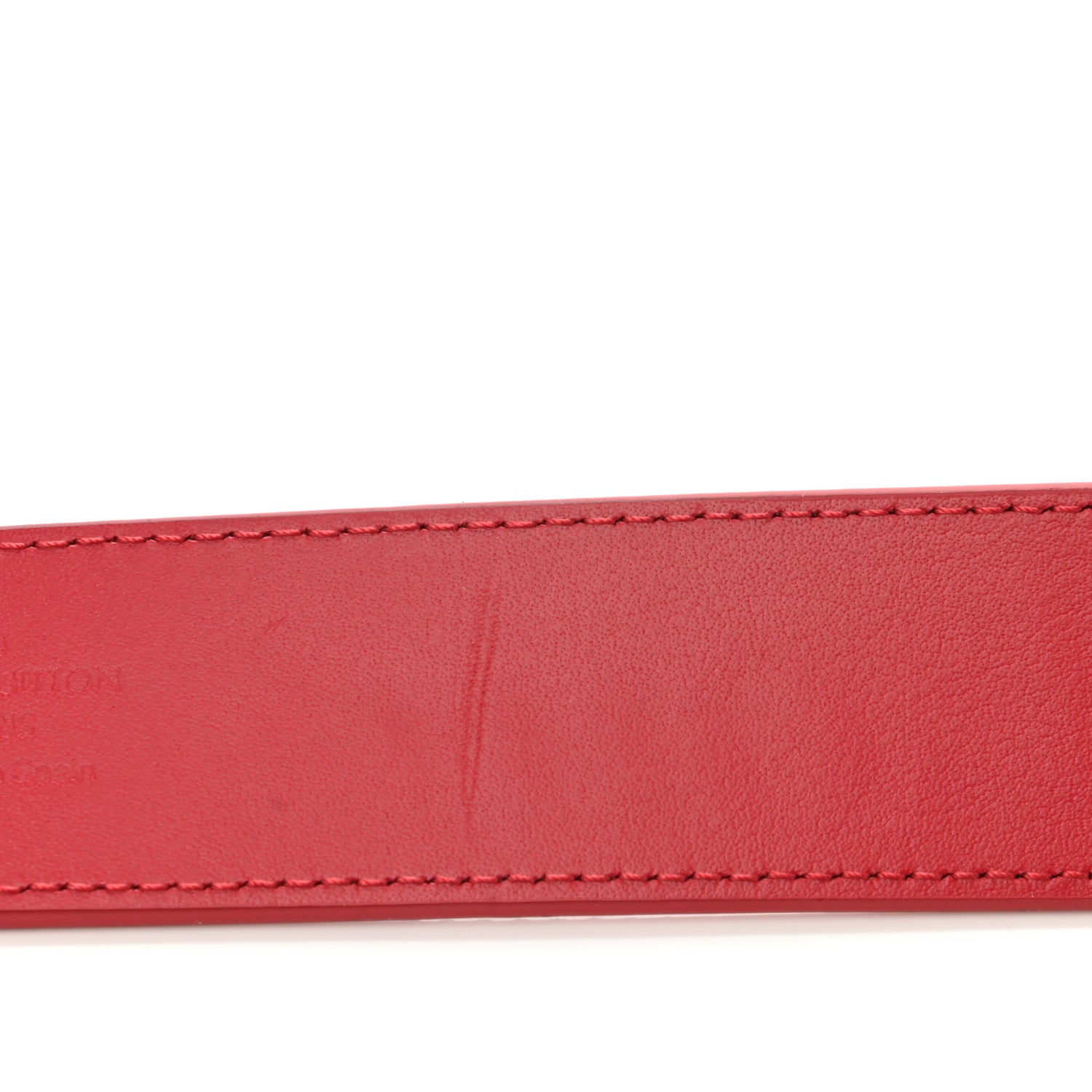 Louis Vuitton Calfskin 35mm LV New Wave Belt 80 32 Red 8 of 8
