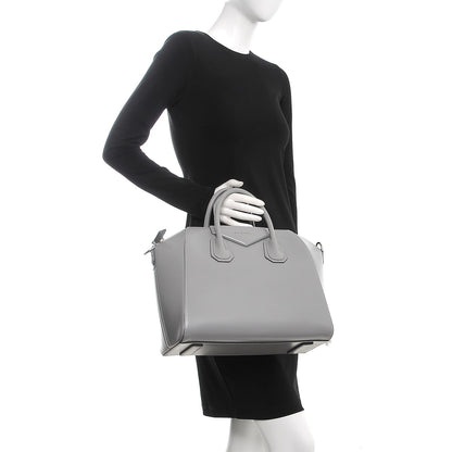 Givenchy Shiny Lord Calfskin Medium Antigona Pearl Grey 3 of 10