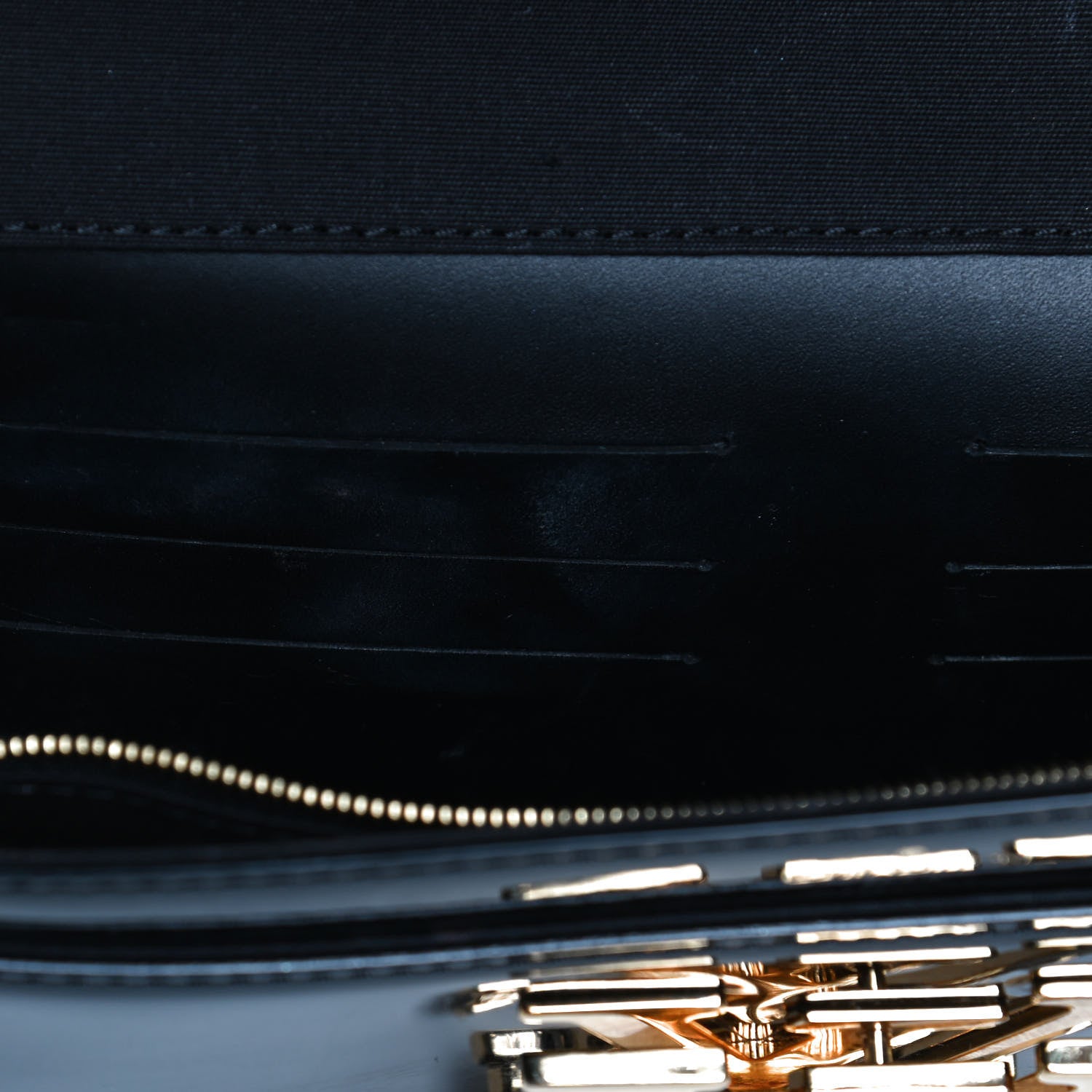 Louis Vuitton Patent Louise Clutch Black 10 of 10