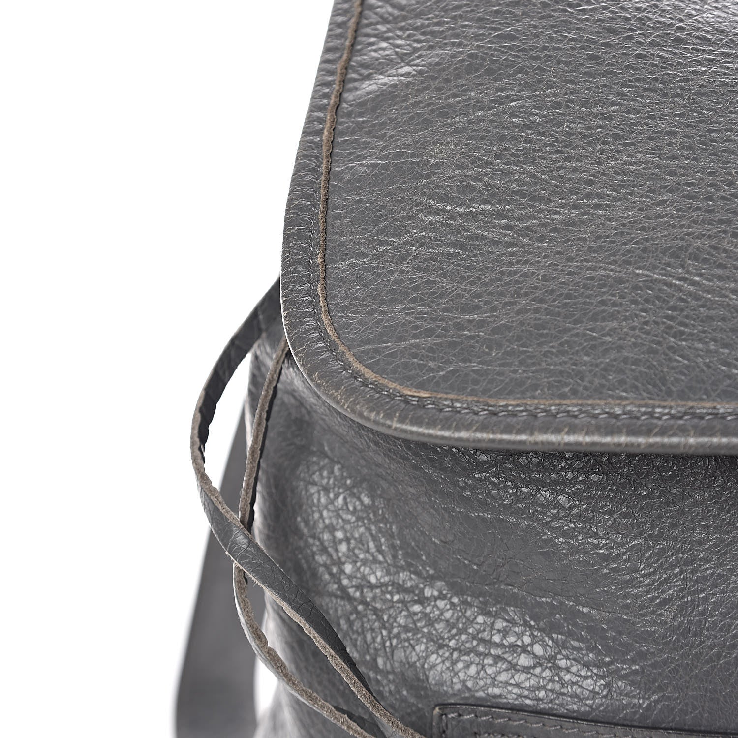 Balenciaga Agneau Silver Metallic Edge Hardware Backpack Gris Cendre 16 of 23