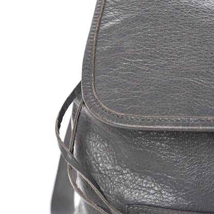 Balenciaga Agneau Silver Metallic Edge Hardware Backpack Gris Cendre 16 of 23