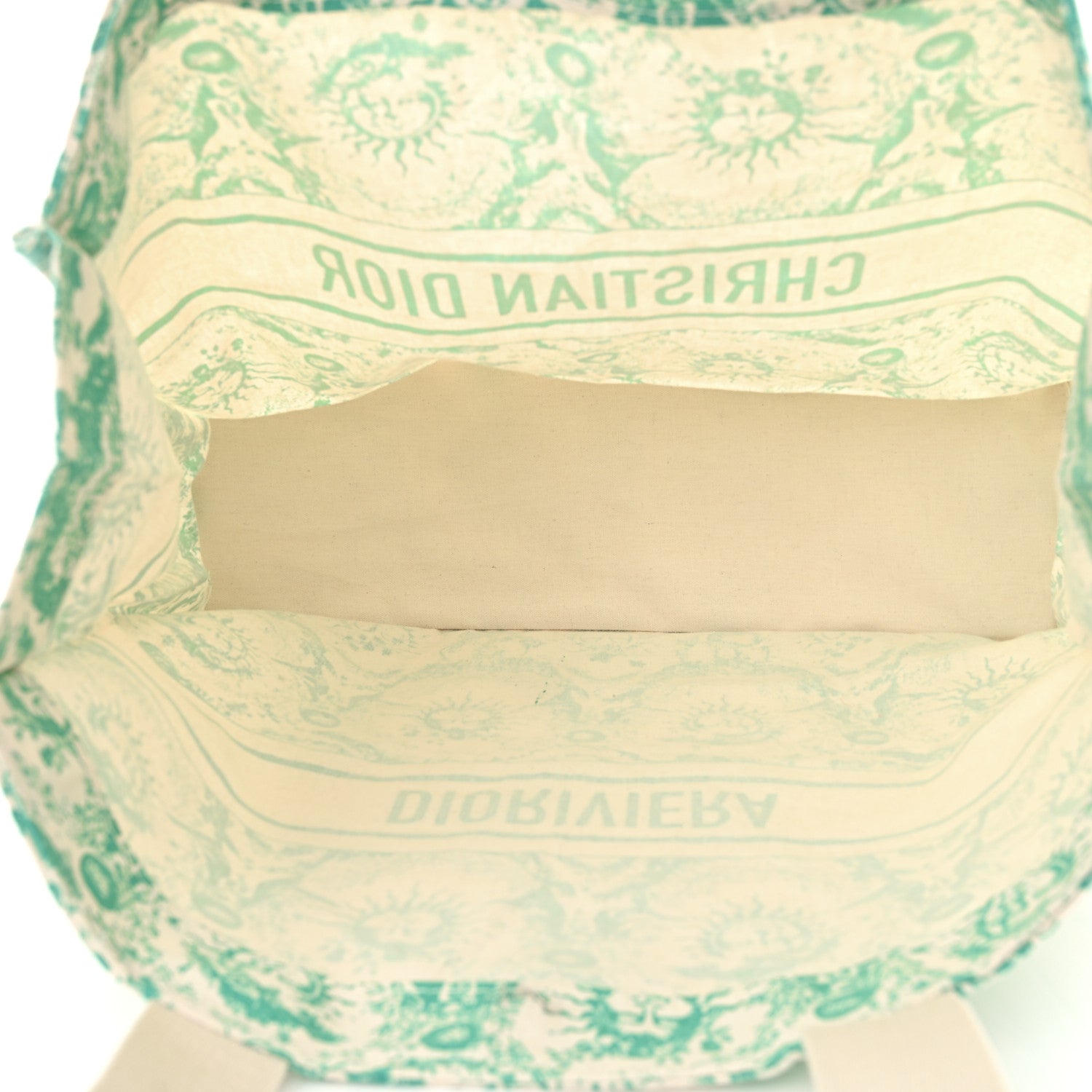 Christian Dior Canvas Dioriviera Toile de Jouy Soleil Tote Aquamarina 5 of 11