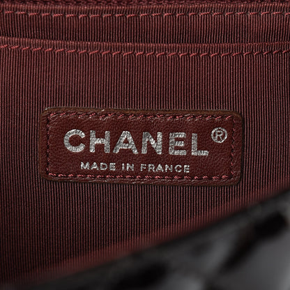 Chanel Patent Quilted Secret Label Medium Flap Black 7 of 11