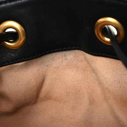 Gucci Calfskin Matelasse GG Marmont Flap Backpack Black 12 of 13