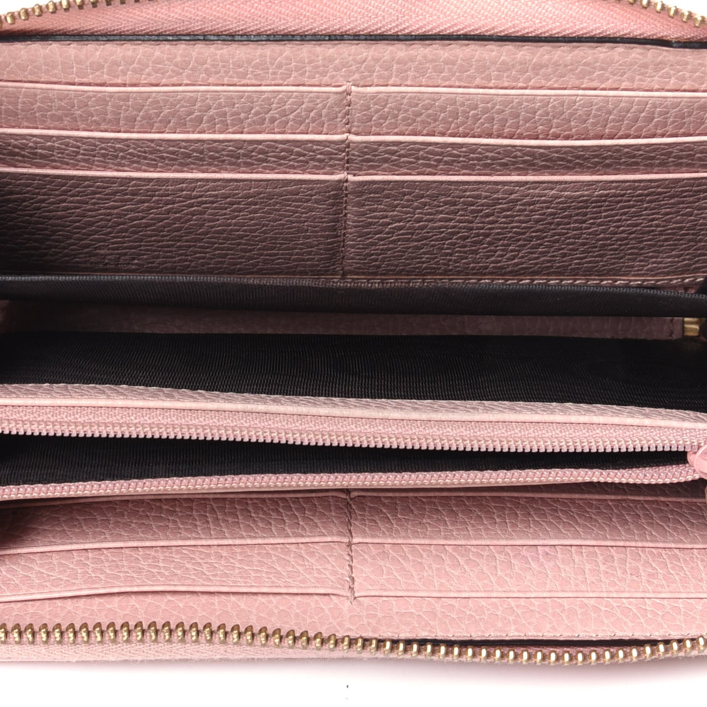 Calfskin GG Marmont Zip Around Wallet Light Pink