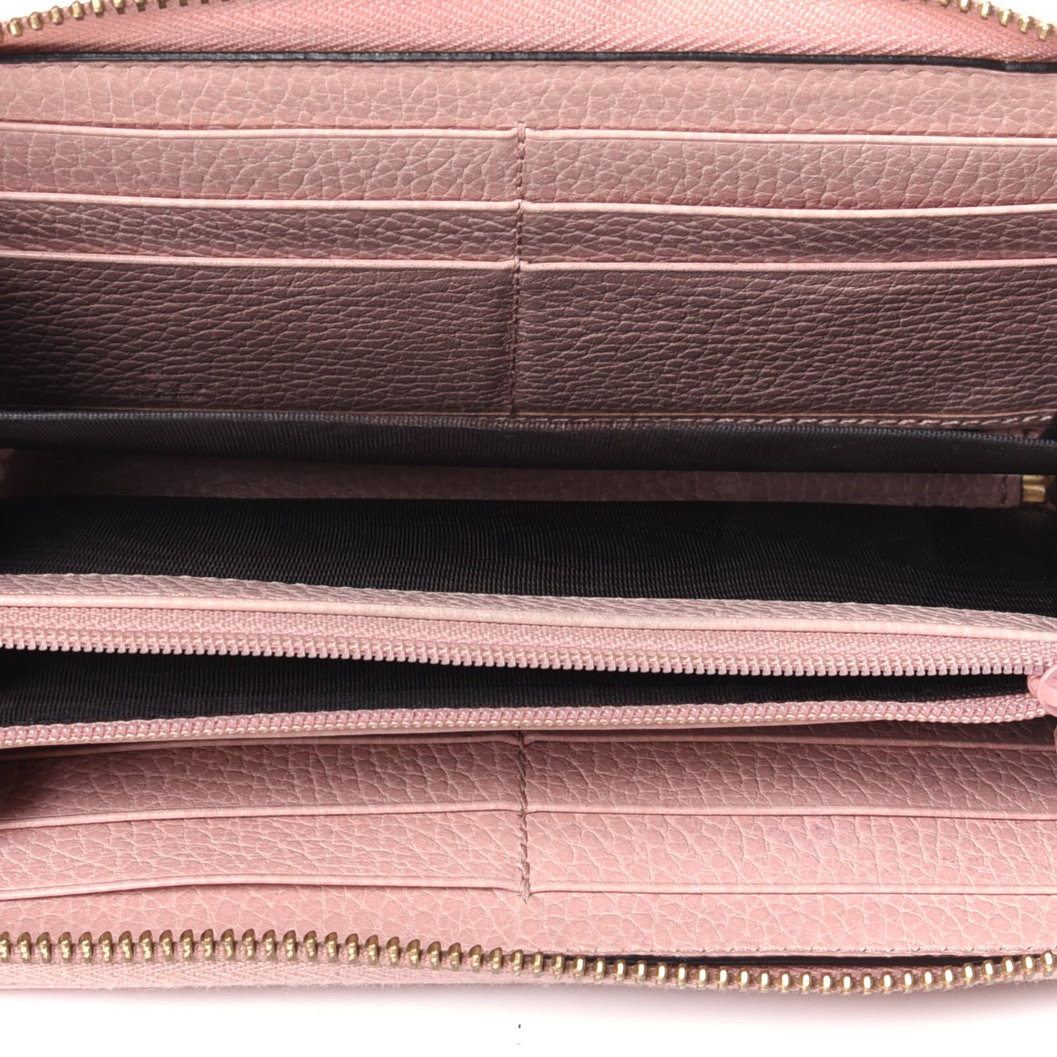 Gucci Calfskin GG Marmont Zip Around Wallet Light Pink 3 of 4