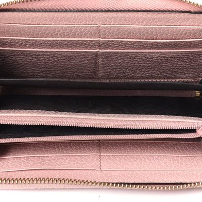 Gucci Calfskin GG Marmont Zip Around Wallet Light Pink 3 of 4