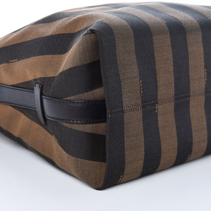 Fendi Pequin Cuoio Vegetale Large Hobo Tobacco Rosso Black 8 of 10
