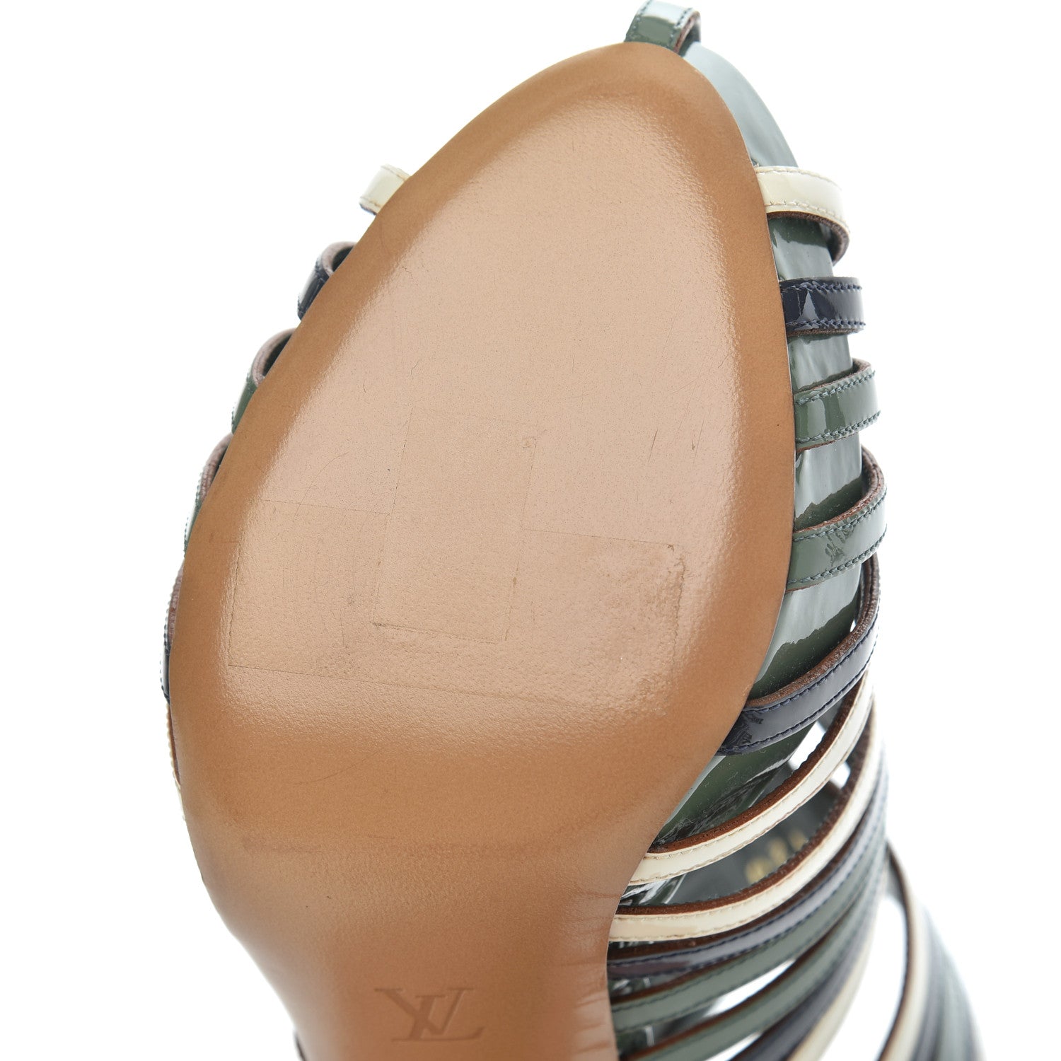 Louis Vuitton Patent Marbella Pumps 37.5 Green 11 of 16