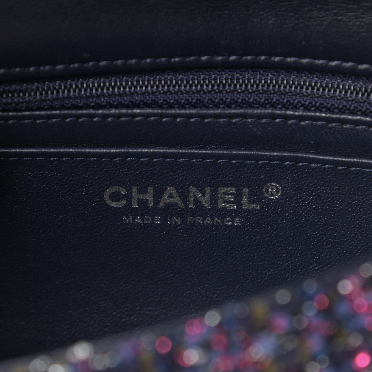 Chanel Tweed Quilted Mini Rectangular Flap Blue Purple Khaki Pink 6 of 11