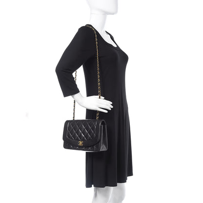 Chanel Lambskin Quilted Medium Single Flap Black 2 of 18