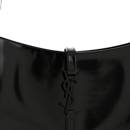 Saint Laurent Patent Le 5 A 7 Monochrome Hobo Black 8 of 12