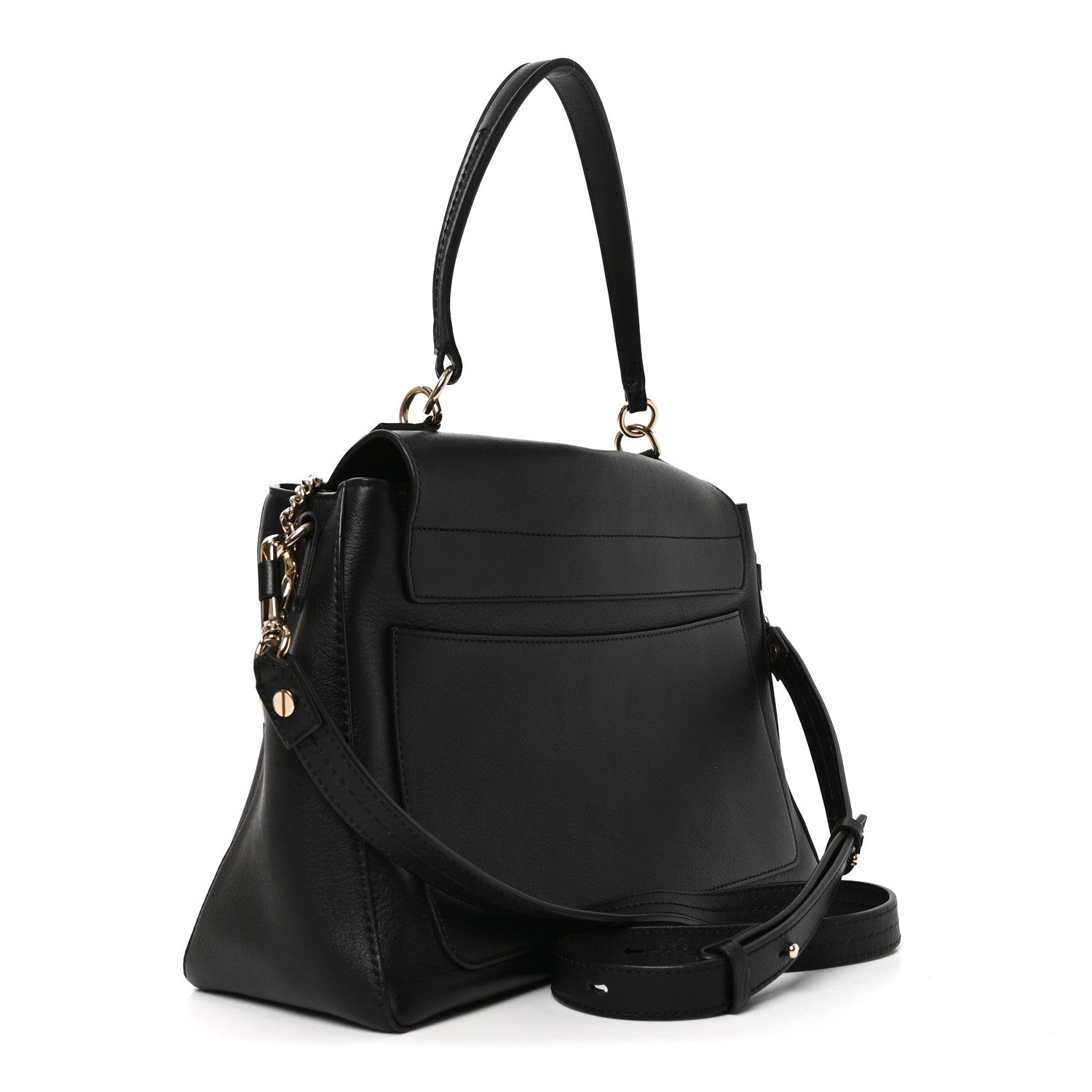 Chloe Calfskin Medium Faye Day Shoulder Bag Black 1928415