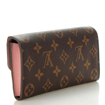 Louis Vuitton Monogram Emilie Wallet Rose Ballerine 3 of 7