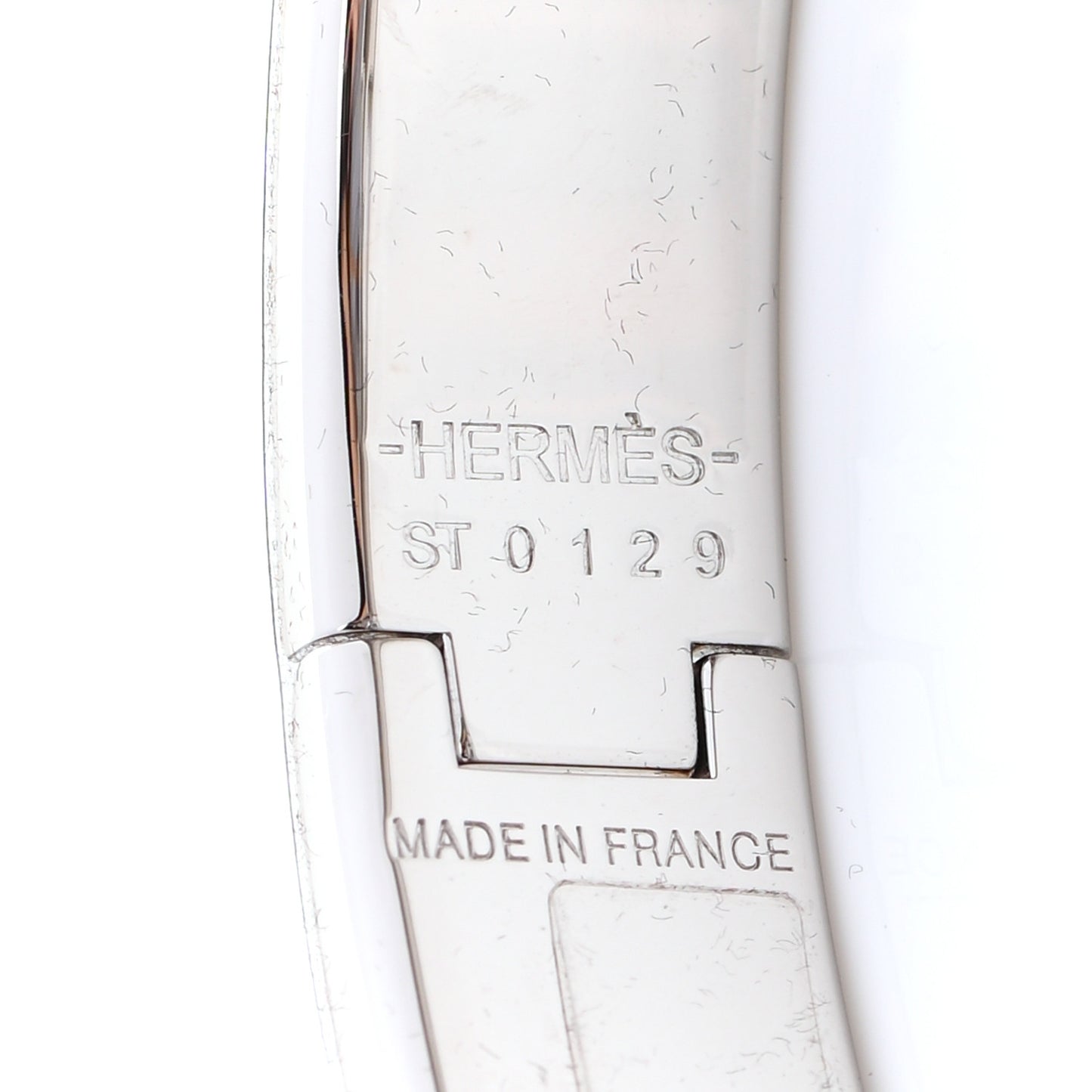 Enamel Narrow Clic Clac H Bracelet PM Black