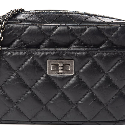 Chanel Aged Calfskin Quilted Mini Reissue Camera Case Black 10 of 11
