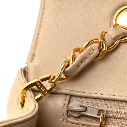 Chanel Lambskin Quilted Small Single Flap Beige 12 of 19