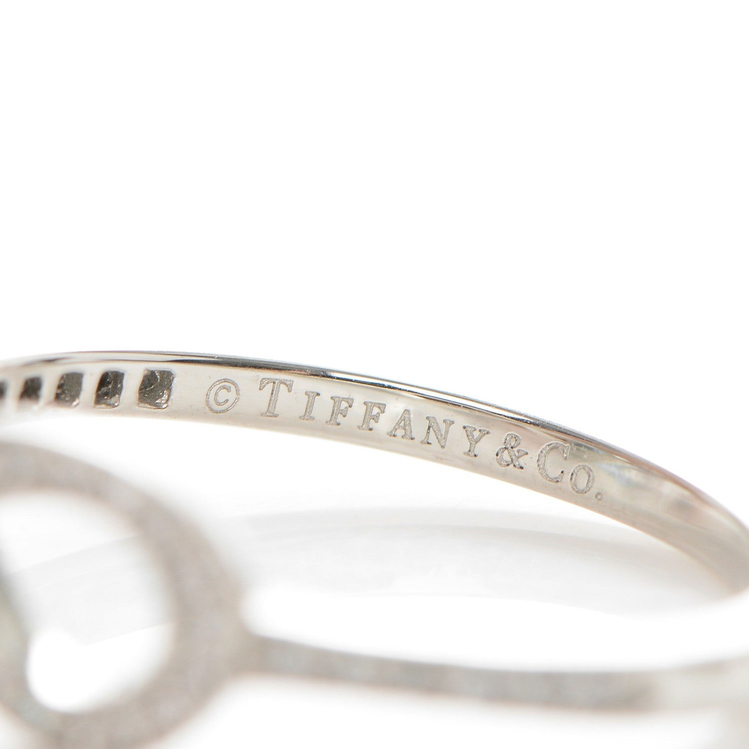 Tiffany Platinum Diamond Infinity Ring 6 4 of 6