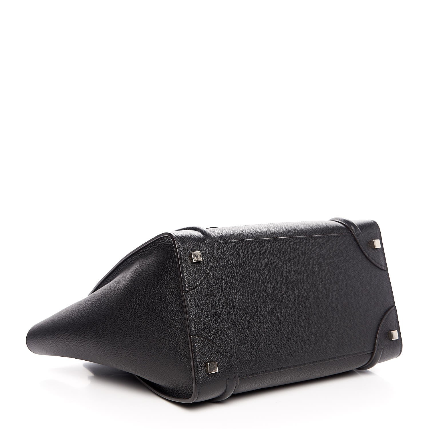 Celine Drummed Calfskin Mini Luggage Black 4 of 7