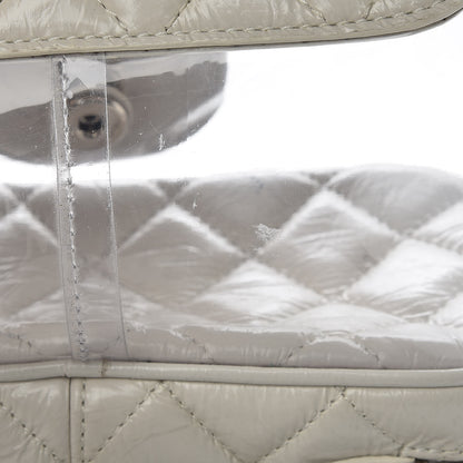 Chanel Crumpled Calfskin PVC Quilted Backpack White 11 of 13