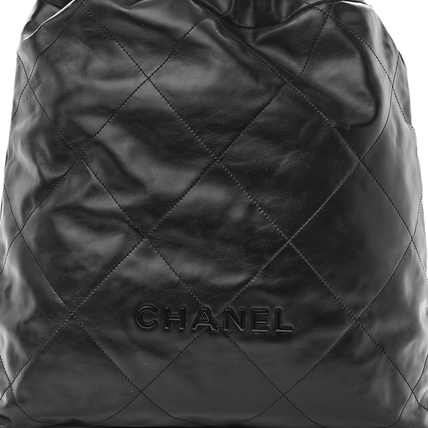 Chanel Shiny Calfskin Quilted Chanel 22 Backpack So Black 8 of 10