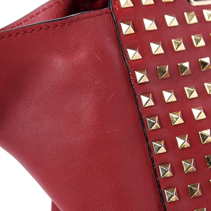 Valentino Garavani Vitello Medium Rockstud All Over Tote Rosso Valentino 13 of 16