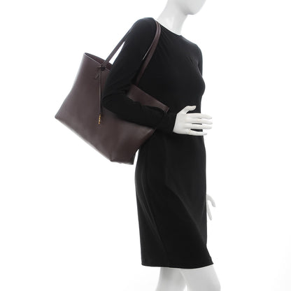 Saint Laurent Calfskin Large Shopping Tote Bordeaux 2 of 8