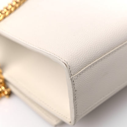 Saint Laurent Grain De Poudre Small Monogram Kate Satchel Crema Soft 13 of 13