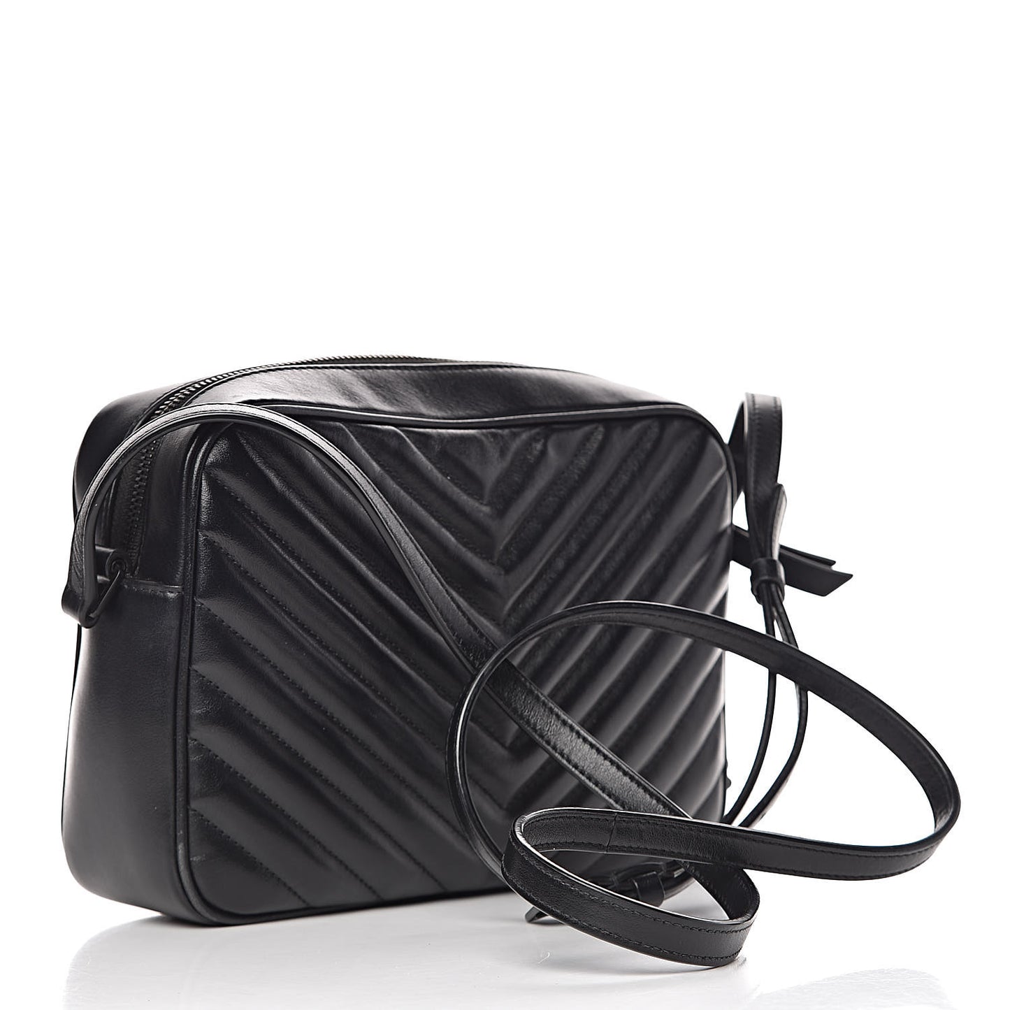 Calfskin Matelasse Monogram Lou Camera Bag Black