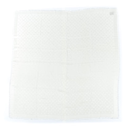 Louis Vuitton Wool Silk Monogram Shawl White 1 of 4