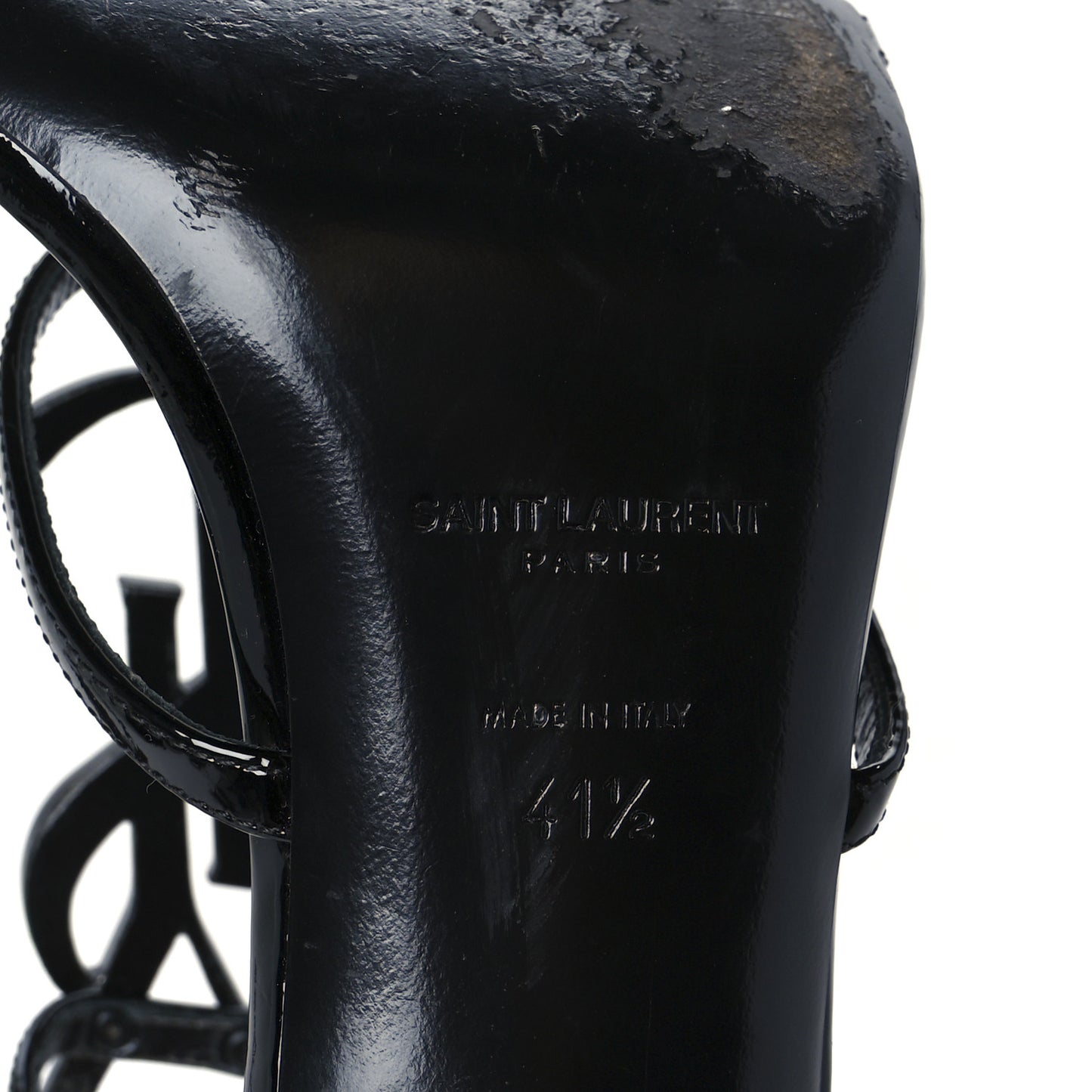 Patent Cassandra 95 Sandals 41.5 Black