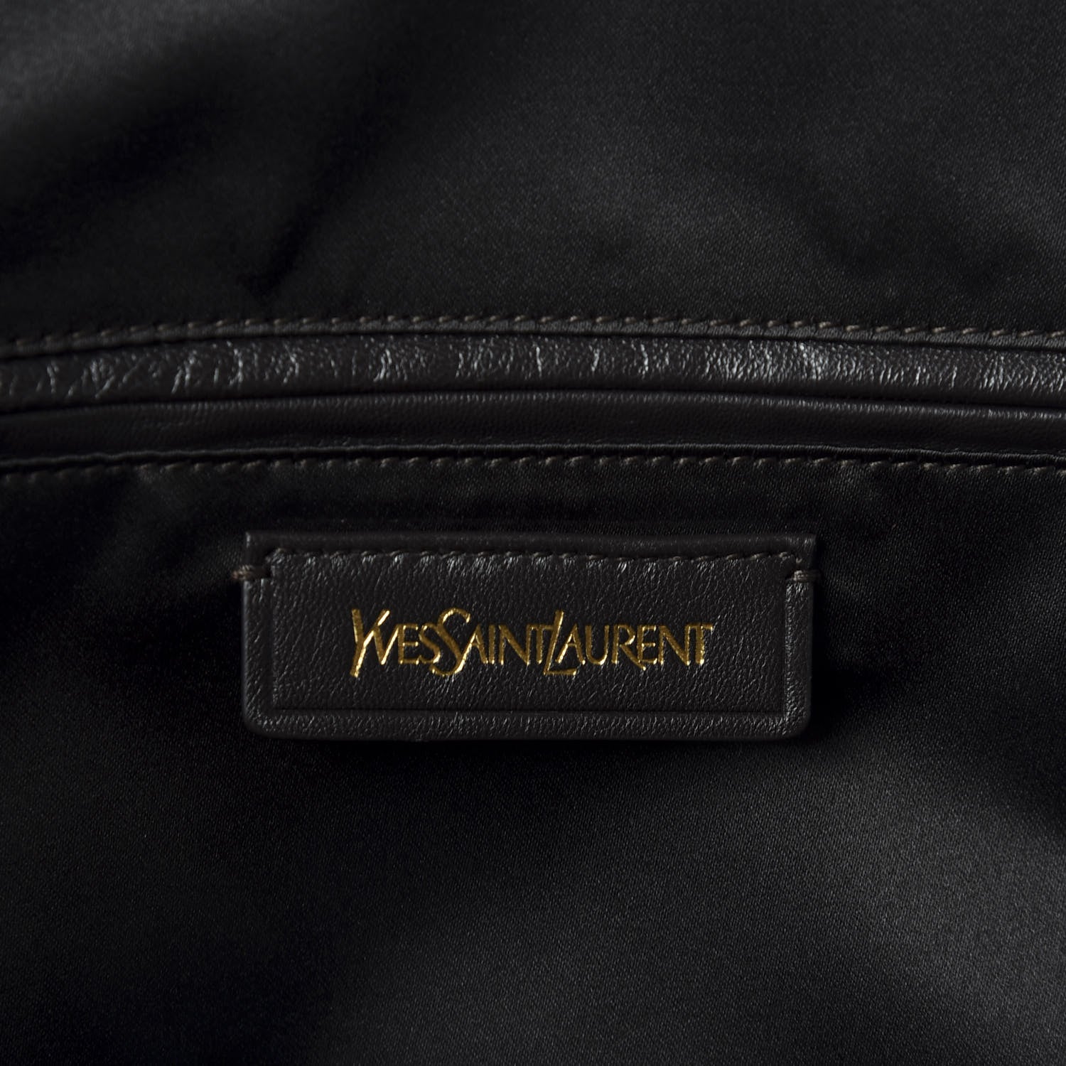 Saint Laurent Nubuck Crocodile Embossed Oversized Muse Brown 7 of 9