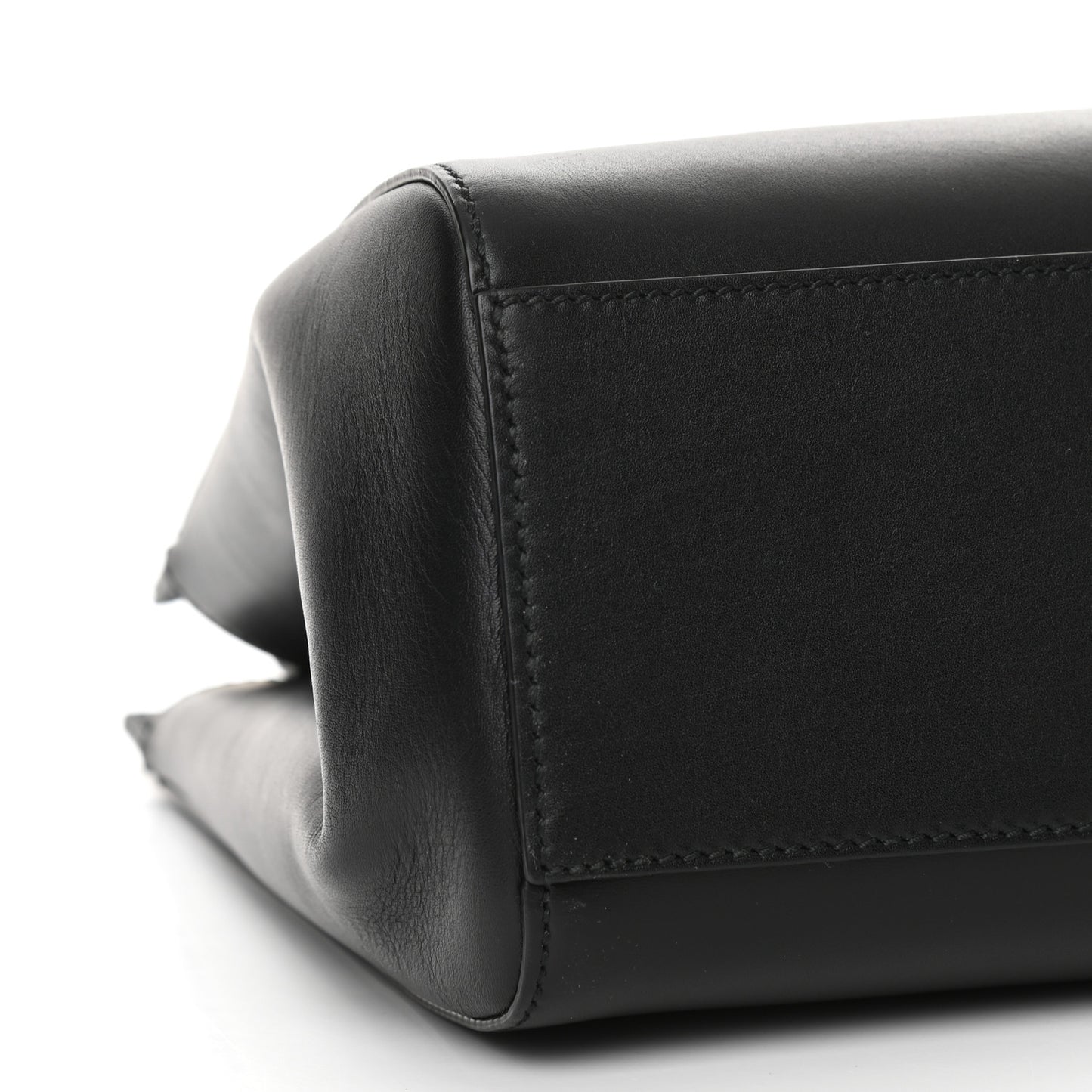 Nappa Bamboo Medium Nymphaea Top Handle Bag Black
