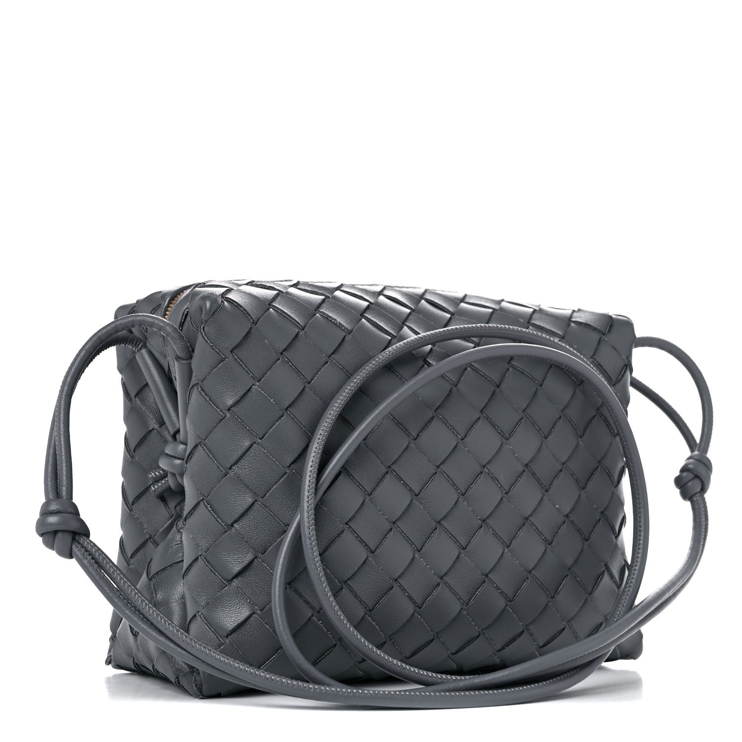 Bottega Veneta Nappa Intrecciato Small Loop Camera Bag Thunder 2 of 10