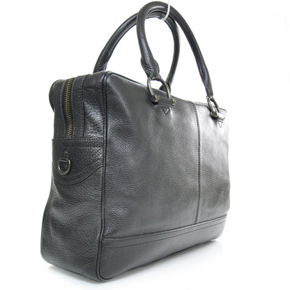 Burberry Pebbled Leather Tote Black 2 of 12