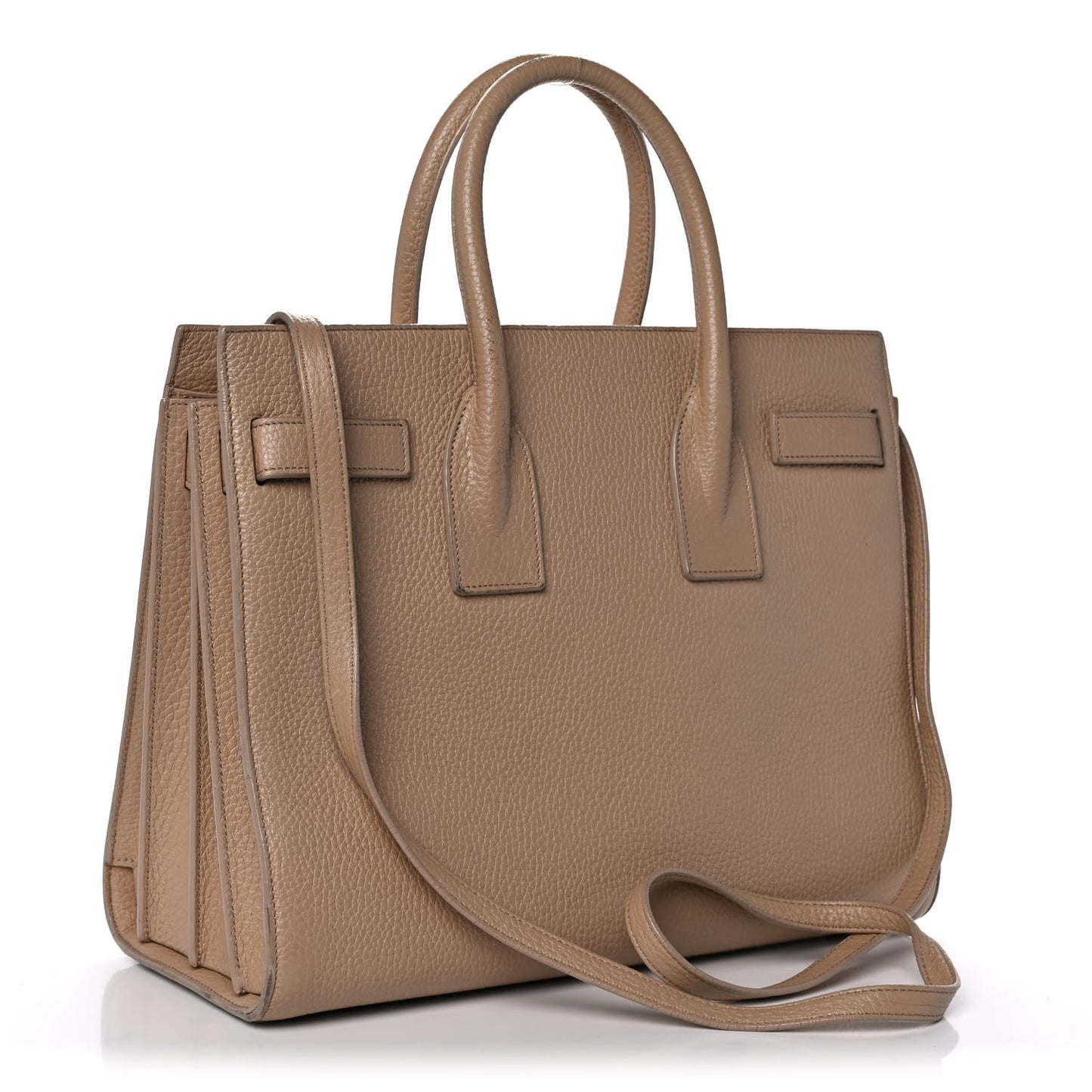 Grained Calfskin Small Sac De Jour Taupe
