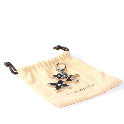 Louis Vuitton Fleur d Epi Bag Charm Key Holder Black 6 of 6